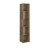 A tall, narrow bookshelf with multiple cubic compartments, shown against a white background. Voir les images du produit