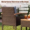 COSTWAY 3-częściowy zestaw mebli balkonowych, zestaw mebli Podgląd zdjęcia produktu 5