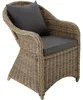 Fauteuil en rotin avec structure en aluminium, coussin Voir les images du produit 1