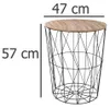 Konferenčný Stolík Kumi Čierny 47 Cm Náhľad obrázku produktu 2