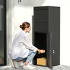 Wiltec Paketkasten schwarz 460 x 450 x 1400 mm, Paketbox Produktbild-Vorschau 7