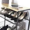 CALICOSY - Etagère à chaussures 5 niveaux en métal noir - Voir les images du produit 6