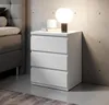 Nachtkommode >Olli< in Weiß - 45x61x38cm (BxHxT) Produktbild-Vorschau 2