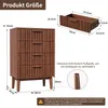 INONEFT Kommode mit 4 Schubladen, Sideboard Buffetschrank Produktbild-Vorschau 6