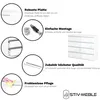 Collage of product features and benefits for a white dresser. Produktbild-Vorschau