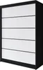 Easy4You P4 150 cm Schwarz/Weiß Schiebetüren Kleiderschrank Produktbild-Vorschau 1