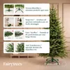 FAIRYTREES Albero di Natale 220 cm in PE 100% pop-up verde Anteprima dell’immagine prodotto 3