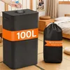 100L Noir Rangement des bouteilles consignées avec Voir les images du produit 10
