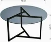 Esperia - Couchtisch, 75x75x42h cm Grau Taube, Runde Form Produktbild-Vorschau 3