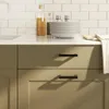 vidaXL Uchwyty meblowe 10 szt. czarne 96 mm stal nierdzewna Podgląd zdjęcia produktu 2