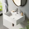 HOROW Lavabo a parete Lavabo sospeso rettangolare per bagno Anteprima dell’immagine prodotto 1