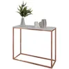 Furneo | Konsolentisch II - 80 cm - Weiß matt / Kupfer - Produktbild-Vorschau 1