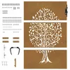 vidaXL Záhradná brána 85x150 cm Corten Steel Tree Design Náhľad obrázku produktu 5