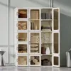 Dripex Kleiderschrank Faltbarer Schrank Mehrzweckschrank Produktbild-Vorschau 1