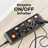 deleyCON 4 Fach Steckdosenleiste Einzeln Schaltbar 1,4m Produktbild-Vorschau 3