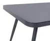 BELIANI Gartentisch Grau Aluminium 140x80 cm für 4 Personen Produktbild-Vorschau 4