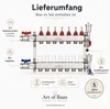 Heizkreisverteiler 11-fach Edelstahl Fußbodenheizung mit Produktbild-Vorschau 5