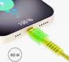 QUALO Nylon USB-C auf USB-C Kabel – 1,5 m, 3 A, Gelb Produktbild-Vorschau 2