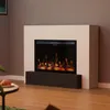 Garlivo Elektrokamin 'MILANO XL Weiss' | LED Standkamin in Produktbild-Vorschau 2