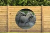MuchoWow® Gartenposter Outdoor-Poster Rund Pferde - Wasser Produktbild-Vorschau 3