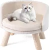 COSTWAY Katzensofa, Katzenbett erhöht, Katzencouch mit Produktbild-Vorschau 1