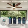 Ventilatore da soffitto Ø106 cm con illuminazione a LED, Anteprima dell’immagine prodotto 3