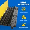 3 Kanal Kabelbrücke mit Deckel überfahrbar Stolperschutz Produktbild-Vorschau 8