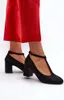 Schwarze Pumps aus Kunstwildleder mit Blockabsatz Raniyah Produktbild-Vorschau 8