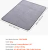 A grey floor mat with dimensions indicated. Produktbild-Vorschau