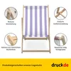 Chaise longue - rayures larges - lilas - pliable - en bois Voir les images du produit 2