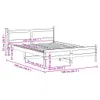 Massivholzbett ohne Matratze 135x190 cm Kiefernholz Produktbild-Vorschau 9