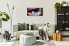 Leinwand Uhr Küche Wohnzimmer Bild 60x30 weibliches Auge Produktbild-Vorschau 4
