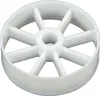 A white plastic wheel with spokes, likely a replacement part. Produktbild-Vorschau