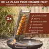 eluno Lot de 2 supports XXL pour saumon à la flamme en Voir les images du produit 2