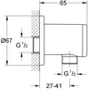 GROHE Wandanschlussbogen Tempesta 28671 1 chrom Produktbild-Vorschau 6
