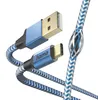 Ladekabel "Reflective", USB-A - USB-C, 1,5 m, Nylon, Blau Produktbild-Vorschau 5