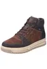 A single brown winter boot for men is shown against a white background. Voir les images du produit