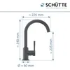 SCHÜTTE Küchenarmatur CORNWALL, Wasserhahn Küche mit Produktbild-Vorschau 4