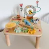 Woopie Groene Houten Educatieve Tafel Muzikaal Sensorisch Productafbeelding-voorbeeld 9