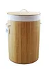 Wäschekorb Wäschetruhe Bambus beige  faltbar m. Bezug Produktbild-Vorschau 5
