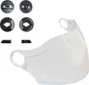 Visiera Trasparente e Kit Fissaggio Visiera per Casco Jet Anteprima dell’immagine prodotto 1
