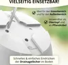 Blumentopf 47 cm Durchmesser mit Untersetzer in Weiss Produktbild-Vorschau 4