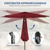 Puluomis Sonnenschirm Balkonschirm Strandschirm Marktschirm Produktbild-Vorschau 6