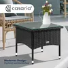 CASARIA® Polyrattan Beistelltisch 50x 50x 45 cm Produktbild-Vorschau 2