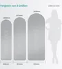 EMKE Standspiegel 160x60cm Ganzkörperspiegel Weiß Aluminium Produktbild-Vorschau 6