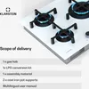 Klarstein Plynový sporák 5 horákov, 11,5 kW vstavaný Náhľad obrázku produktu 6