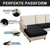 Sofa Überzug Jacquard Kariert L-förmig Sofa mit 2 Produktbild-Vorschau 2