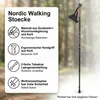 set di 2 bastoncini da passeggio in alluminio Nero Nordic Anteprima dell’immagine prodotto 2