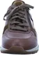 A close-up front view of a brown leather men's shoe. Produktbild-Vorschau