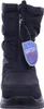 A close-up front view of a black snow boot. Anteprima dell’immagine prodotto